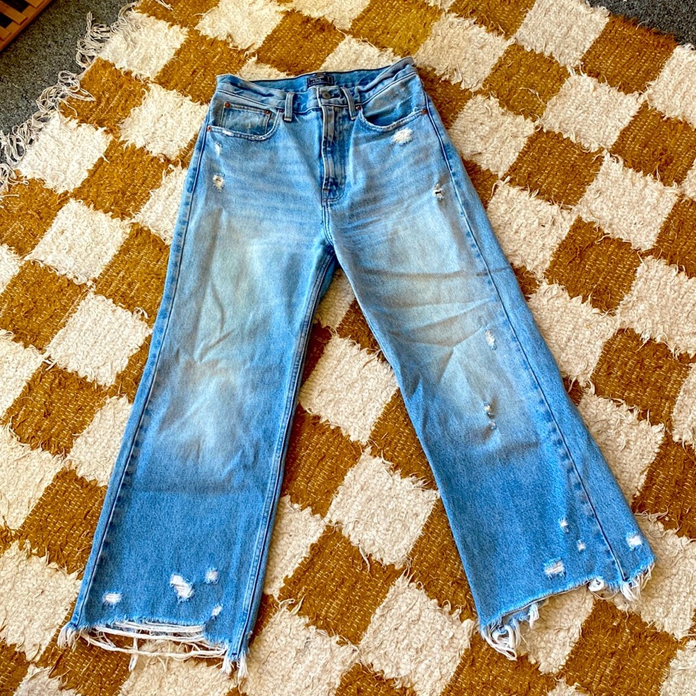 Abercrombie Wide leg crop jeans
